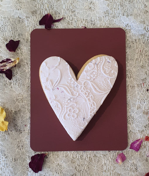 Mother's Day Lace Heart Cookie